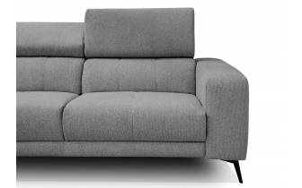 Ecksofa links mit verstellbaren Kopfstützen 5-Sitzer MORELLO