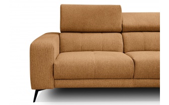 Ecksofa rechts mit verstellbaren Kopfstützen 5-Sitzer MORELLO