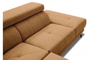 Ecksofa rechts mit verstellbaren Kopfstützen 5-Sitzer MORELLO