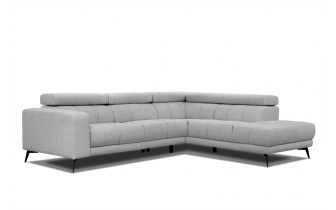 Ecksofa rechts mit verstellbaren Kopfstützen 5-Sitzer MORELLO