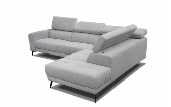 Ecksofa rechts mit verstellbaren Kopfstützen 5-Sitzer MORELLO