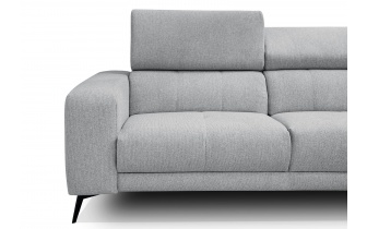 Ecksofa rechts mit verstellbaren Kopfstützen 5-Sitzer MORELLO