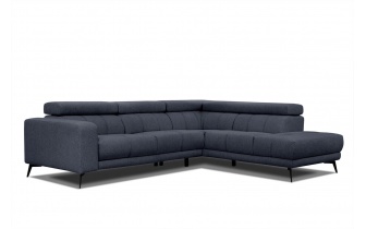 Ecksofa rechts mit verstellbaren Kopfstützen 5-Sitzer MORELLO