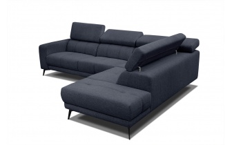 Ecksofa rechts mit verstellbaren Kopfstützen 5-Sitzer MORELLO