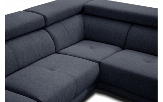 Ecksofa rechts mit verstellbaren Kopfstützen 5-Sitzer MORELLO
