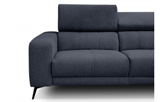 Ecksofa rechts mit verstellbaren Kopfstützen 5-Sitzer MORELLO