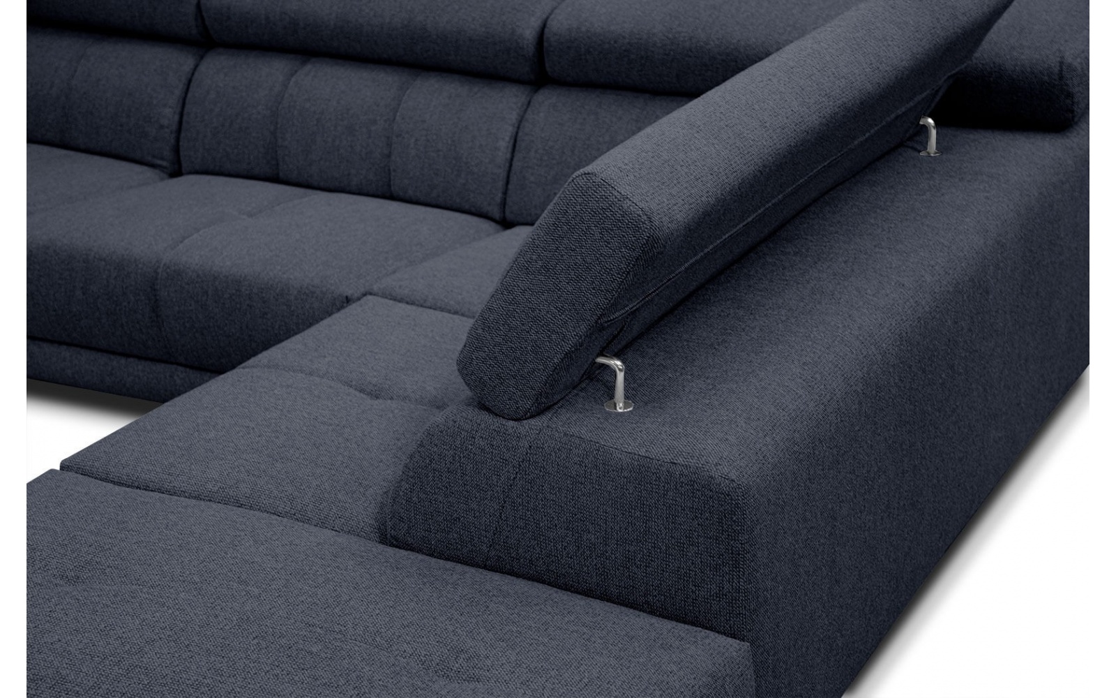 Ecksofa rechts mit verstellbaren Kopfstützen 5-Sitzer MORELLO