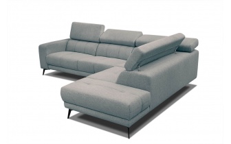 Ecksofa rechts mit verstellbaren Kopfstützen 5-Sitzer MORELLO