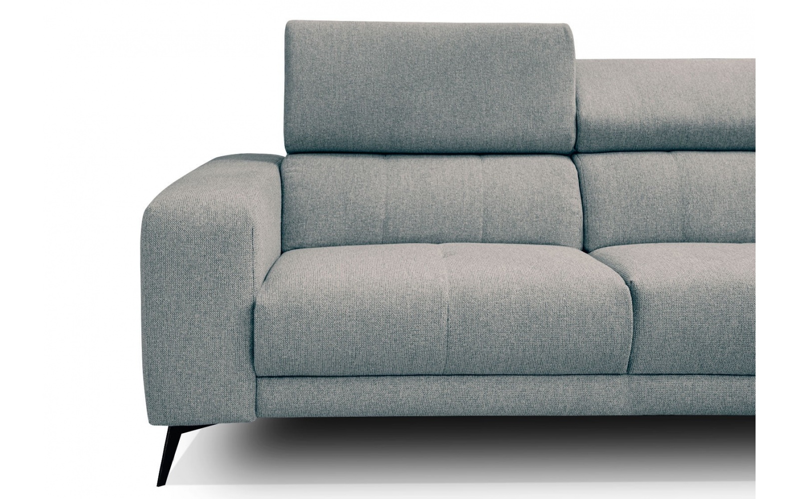 Ecksofa rechts mit verstellbaren Kopfstützen 5-Sitzer MORELLO