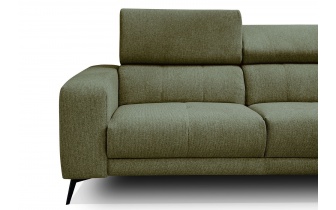 Ecksofa rechts mit verstellbaren Kopfstützen 5-Sitzer MORELLO