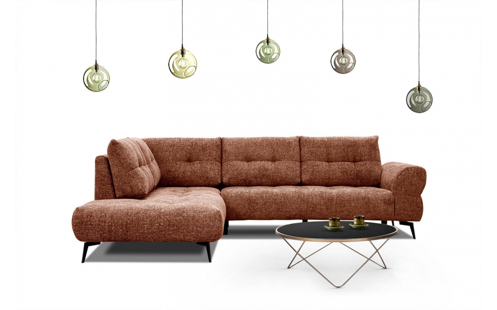 Ecksofa links 5-Sitzer SALVINI