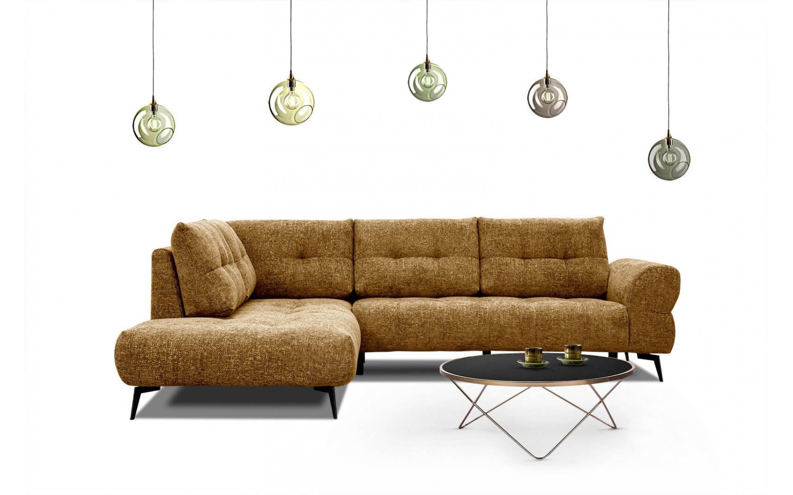 Ecksofa links 5-Sitzer SALVINI