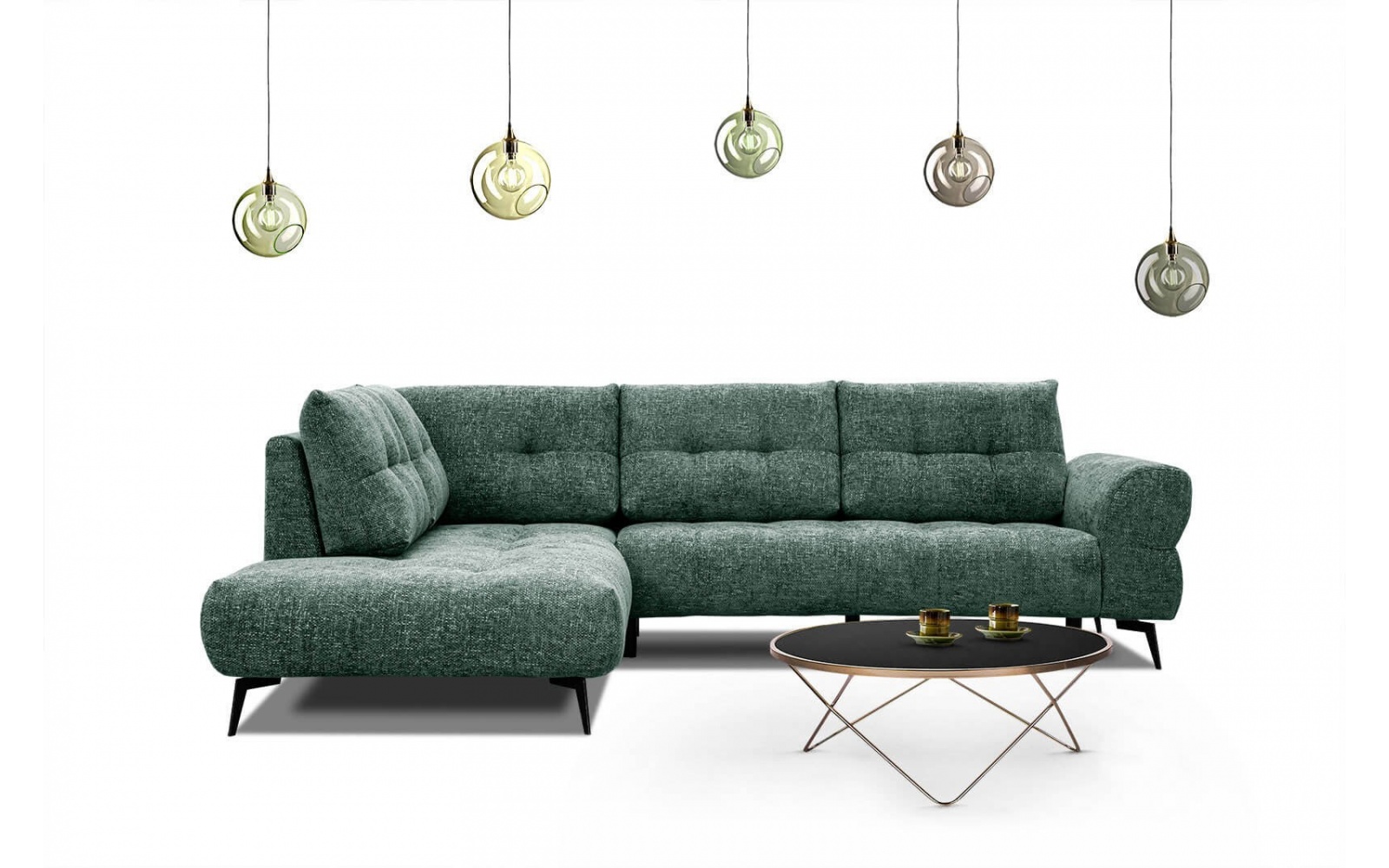 Ecksofa links 5-Sitzer SALVINI