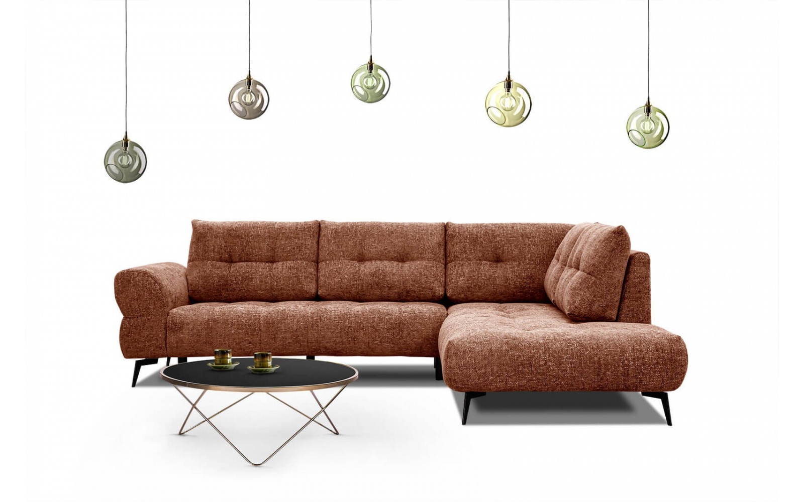 Ecksofa rechts 5-Sitzer SALVINI