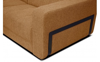 Ecksofa links mit verstellbaren Kopfstützen 5-Sitzer BERGO