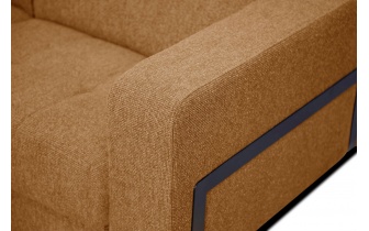 Ecksofa links mit verstellbaren Kopfstützen 5-Sitzer BERGO