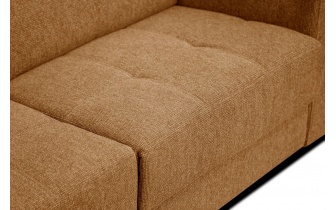 Ecksofa links mit verstellbaren Kopfstützen 5-Sitzer BERGO