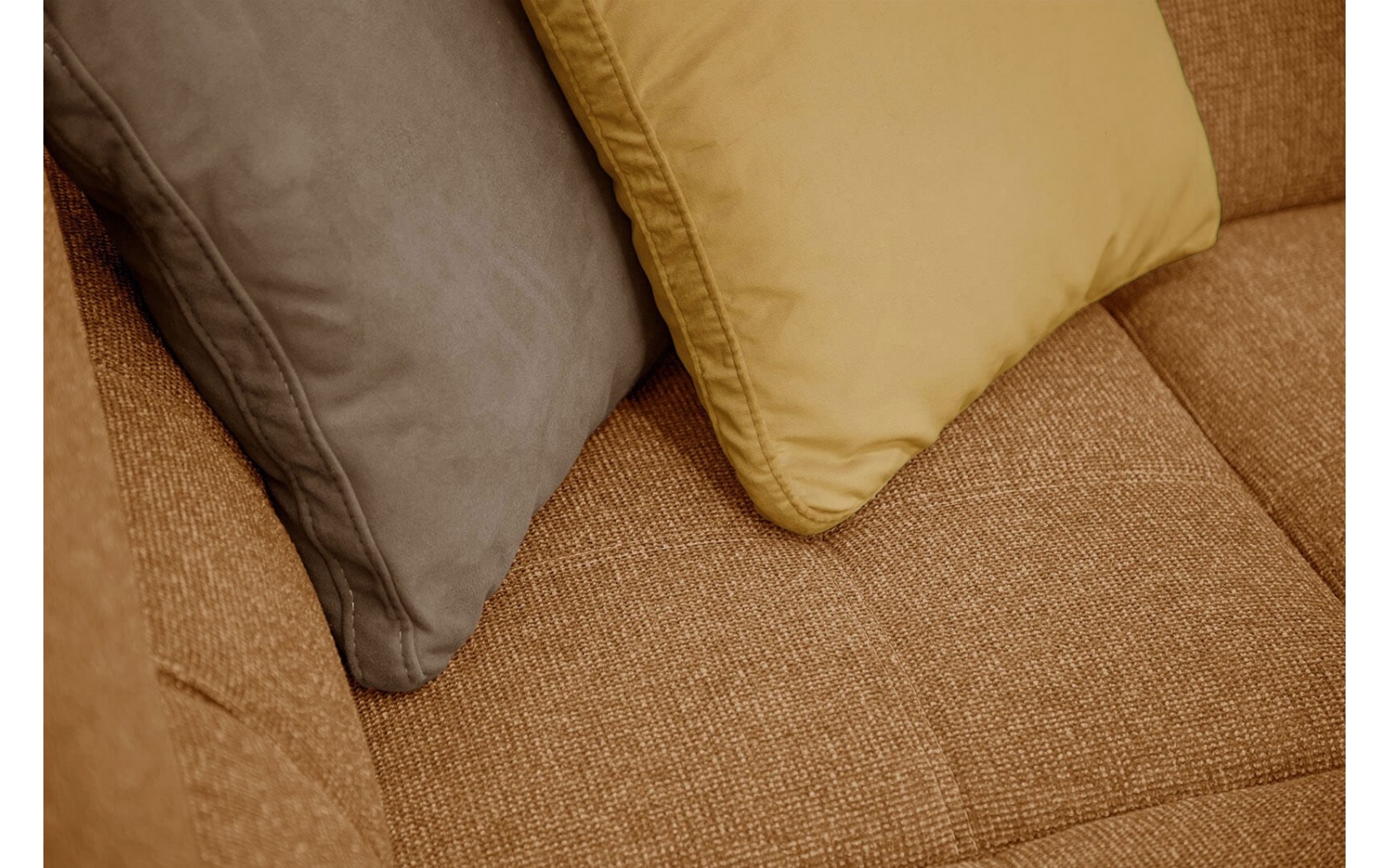 Ecksofa links mit verstellbaren Kopfstützen 5-Sitzer BERGO