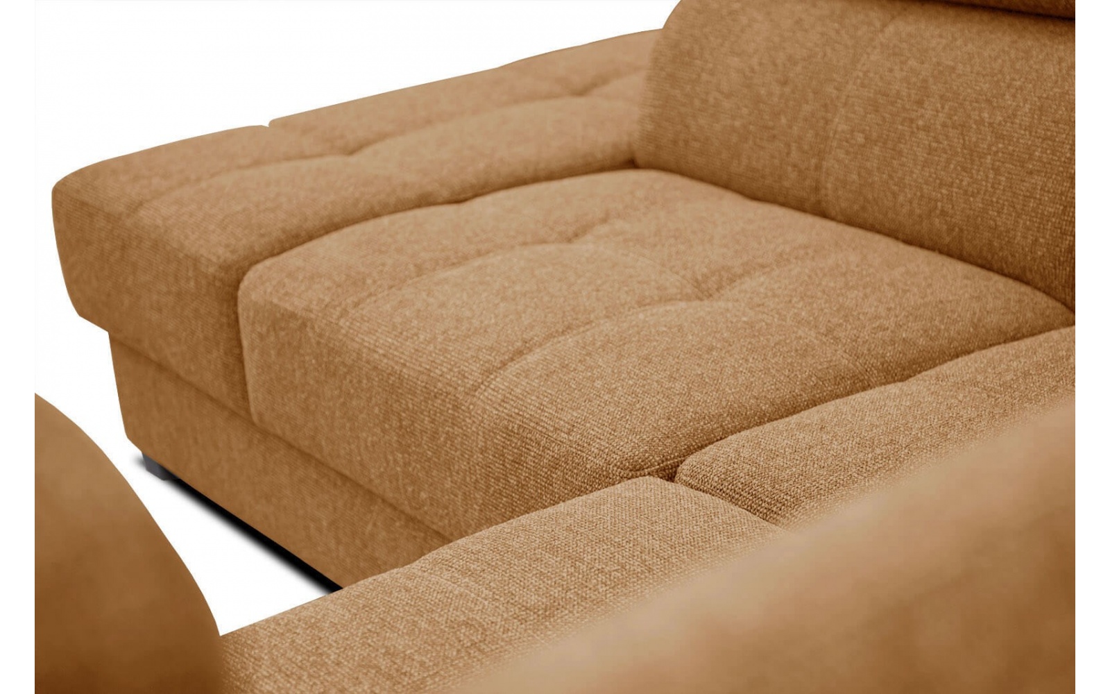 Ecksofa links mit verstellbaren Kopfstützen 5-Sitzer BERGO