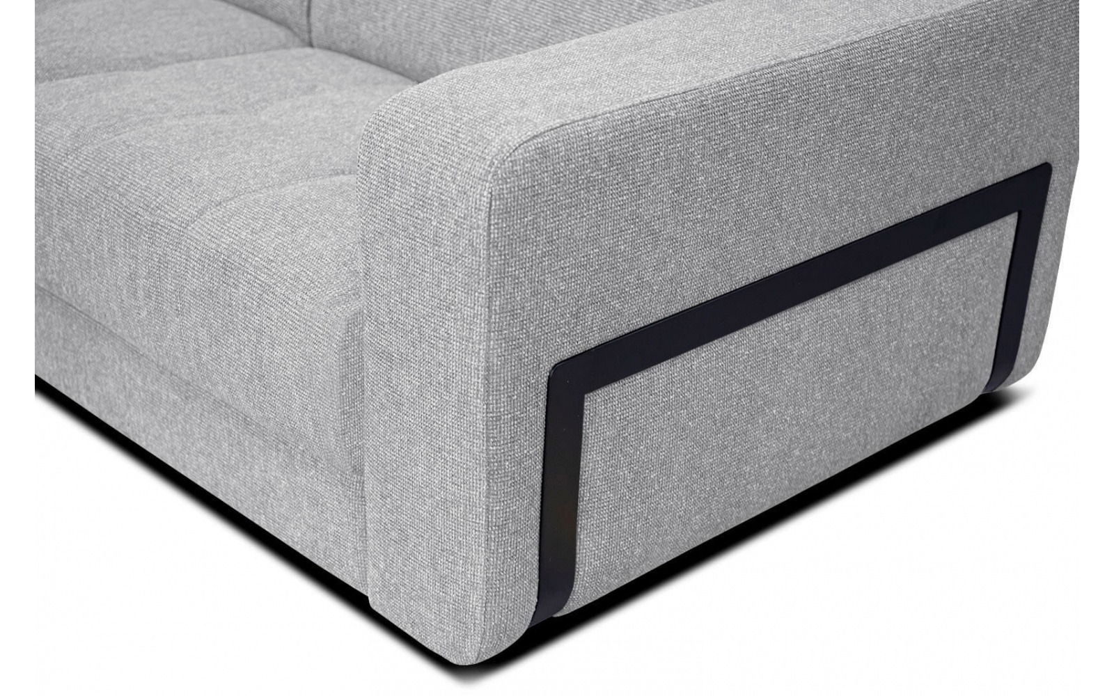 Ecksofa links mit verstellbaren Kopfstützen 5-Sitzer BERGO