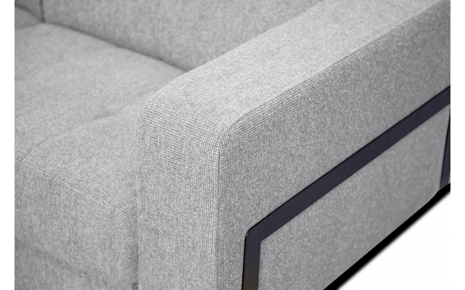 Ecksofa links mit verstellbaren Kopfstützen 5-Sitzer BERGO