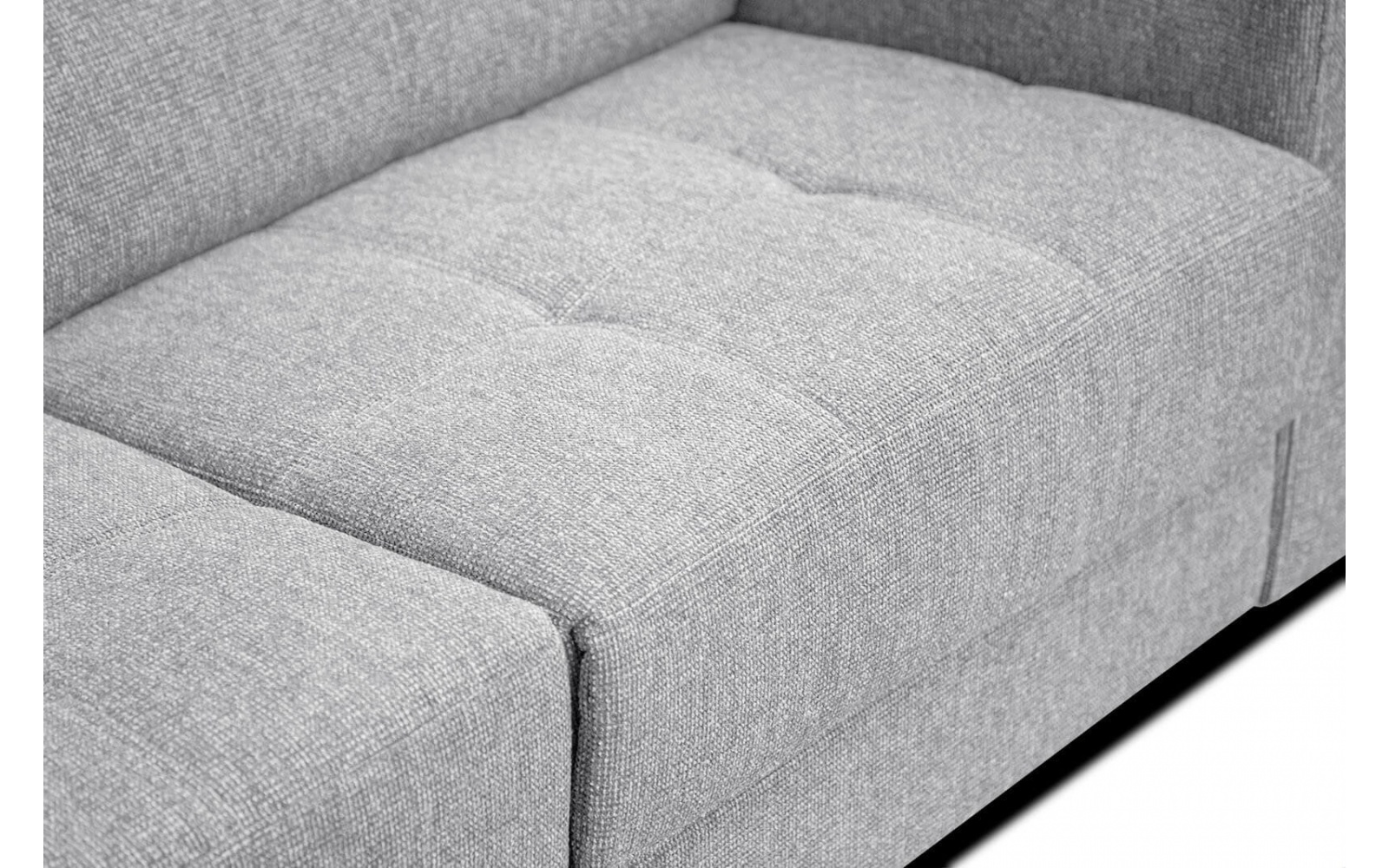 Ecksofa links mit verstellbaren Kopfstützen 5-Sitzer BERGO