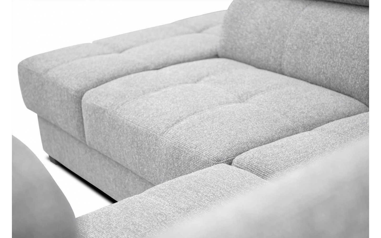 Ecksofa links mit verstellbaren Kopfstützen 5-Sitzer BERGO