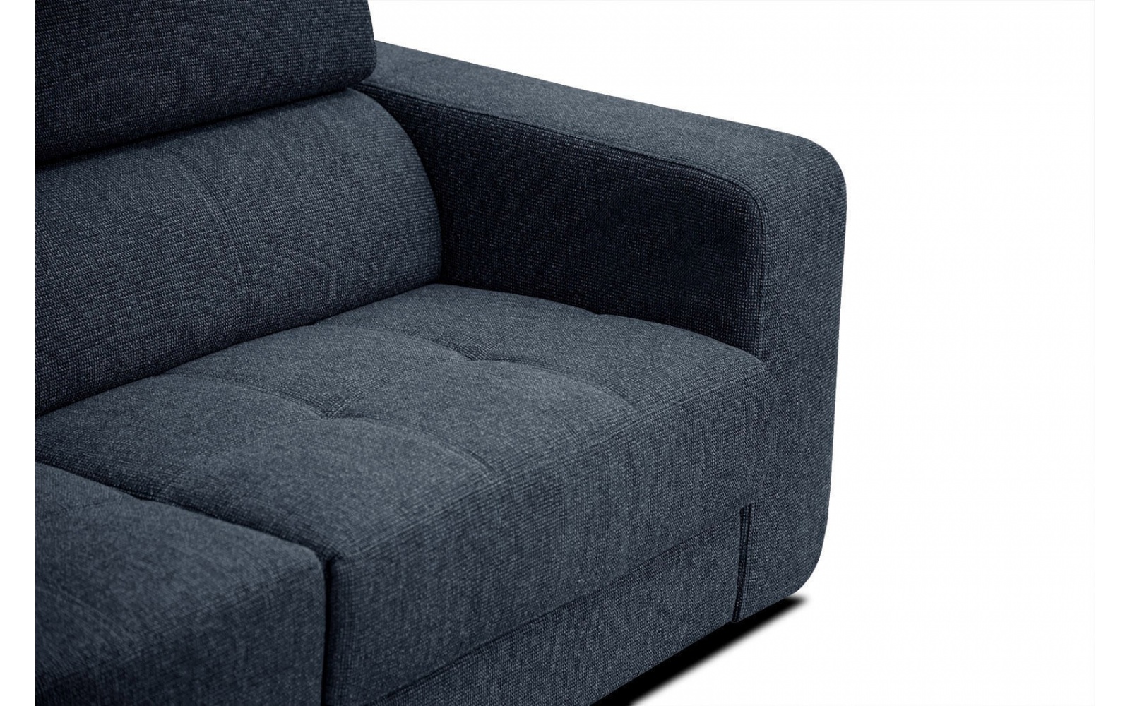 Ecksofa links mit verstellbaren Kopfstützen 5-Sitzer BERGO