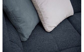 Ecksofa links mit verstellbaren Kopfstützen 5-Sitzer BERGO