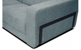 Ecksofa links mit verstellbaren Kopfstützen 5-Sitzer BERGO