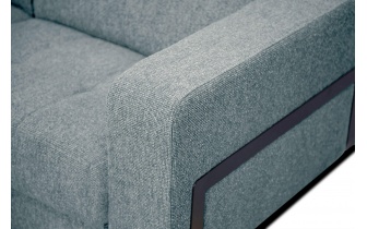 Ecksofa links mit verstellbaren Kopfstützen 5-Sitzer BERGO