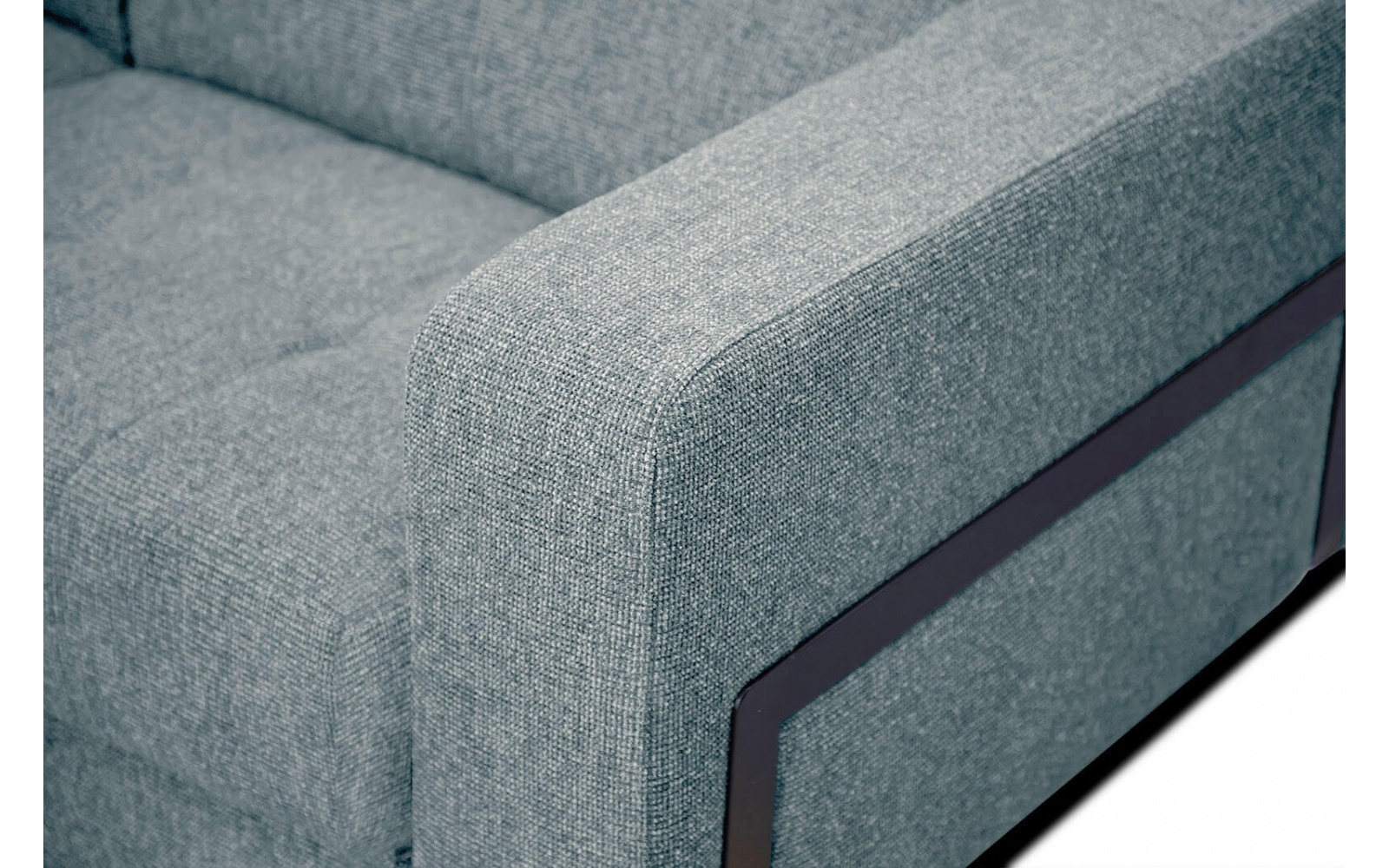 Ecksofa links mit verstellbaren Kopfstützen 5-Sitzer BERGO