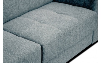 Ecksofa links mit verstellbaren Kopfstützen 5-Sitzer BERGO