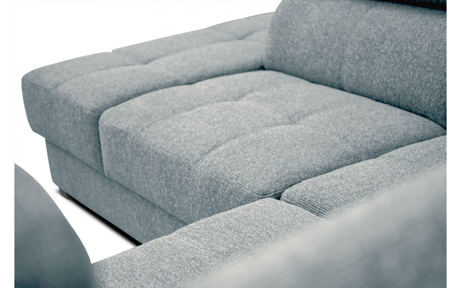 Ecksofa links mit verstellbaren Kopfstützen 5-Sitzer BERGO