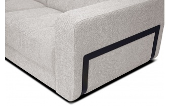 Ecksofa links mit verstellbaren Kopfstützen 5-Sitzer BERGO