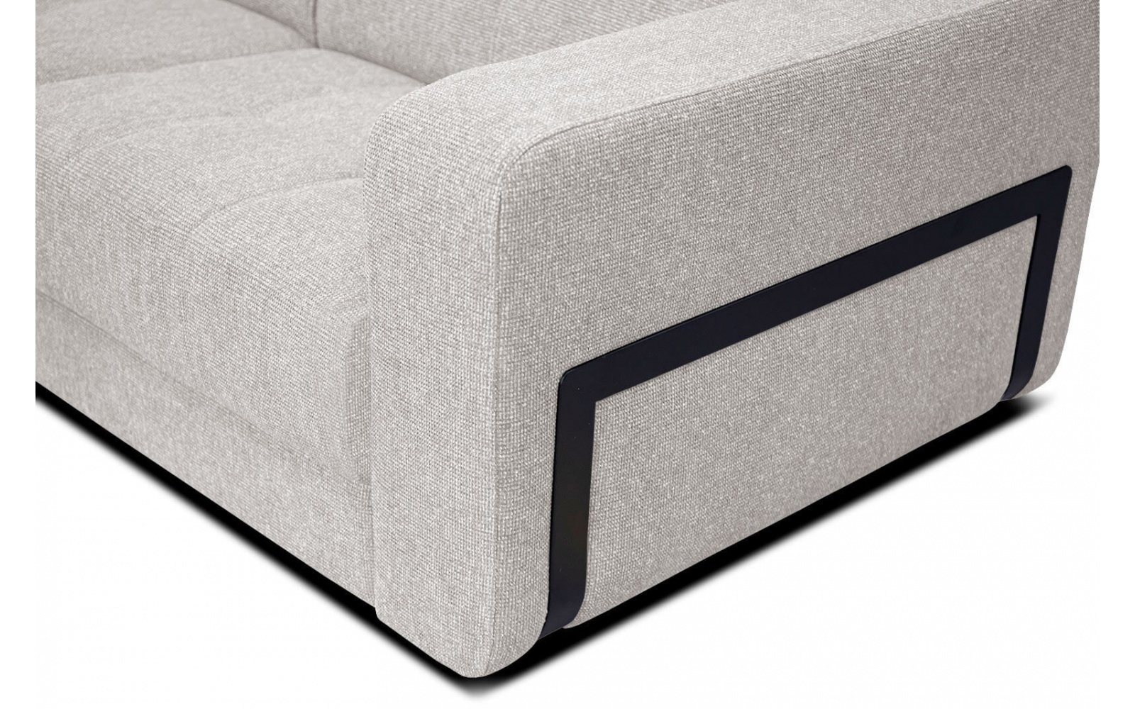 Ecksofa links mit verstellbaren Kopfstützen 5-Sitzer BERGO