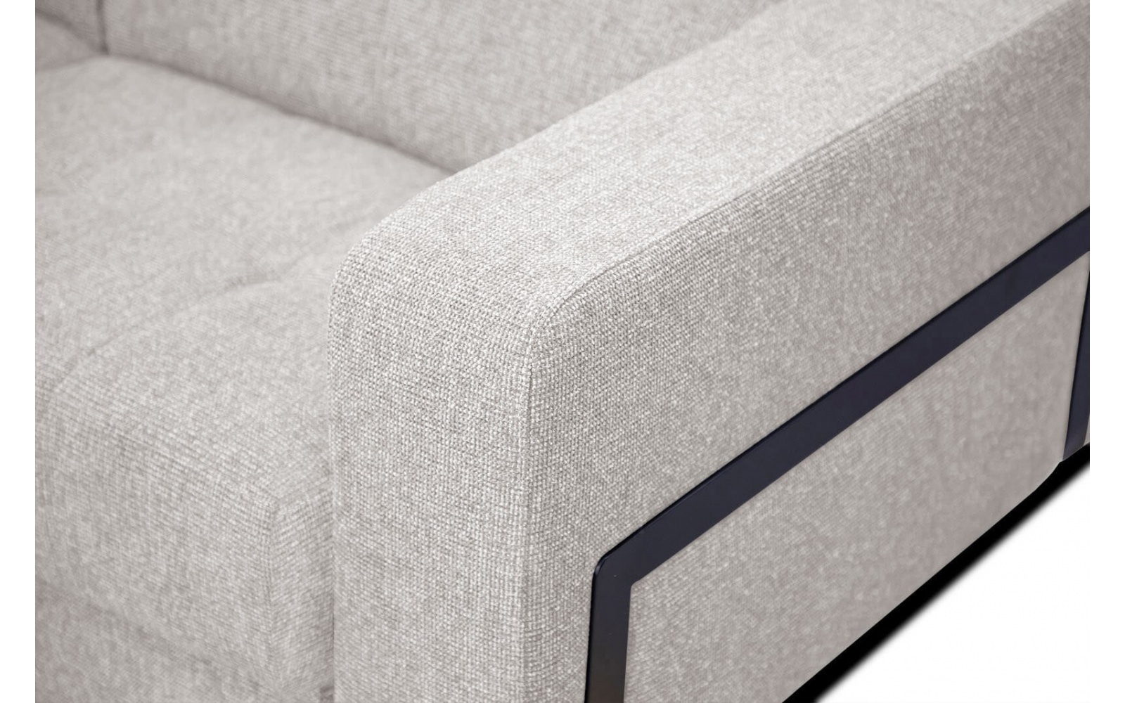 Ecksofa links mit verstellbaren Kopfstützen 5-Sitzer BERGO