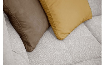 Ecksofa links mit verstellbaren Kopfstützen 5-Sitzer BERGO