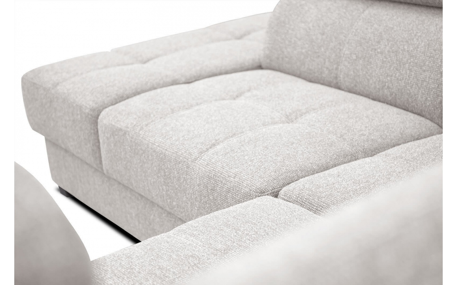 Ecksofa links mit verstellbaren Kopfstützen 5-Sitzer BERGO