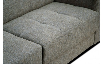 Ecksofa links mit verstellbaren Kopfstützen 5-Sitzer BERGO