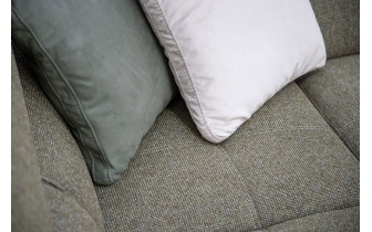 Ecksofa links mit verstellbaren Kopfstützen 5-Sitzer BERGO