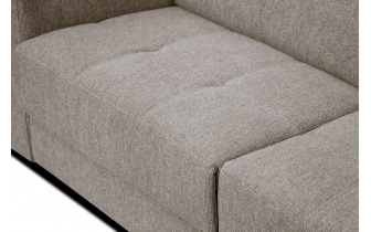 Ecksofa rechts mit verstellbaren Kopfstützen 5-Sitzer BERGO