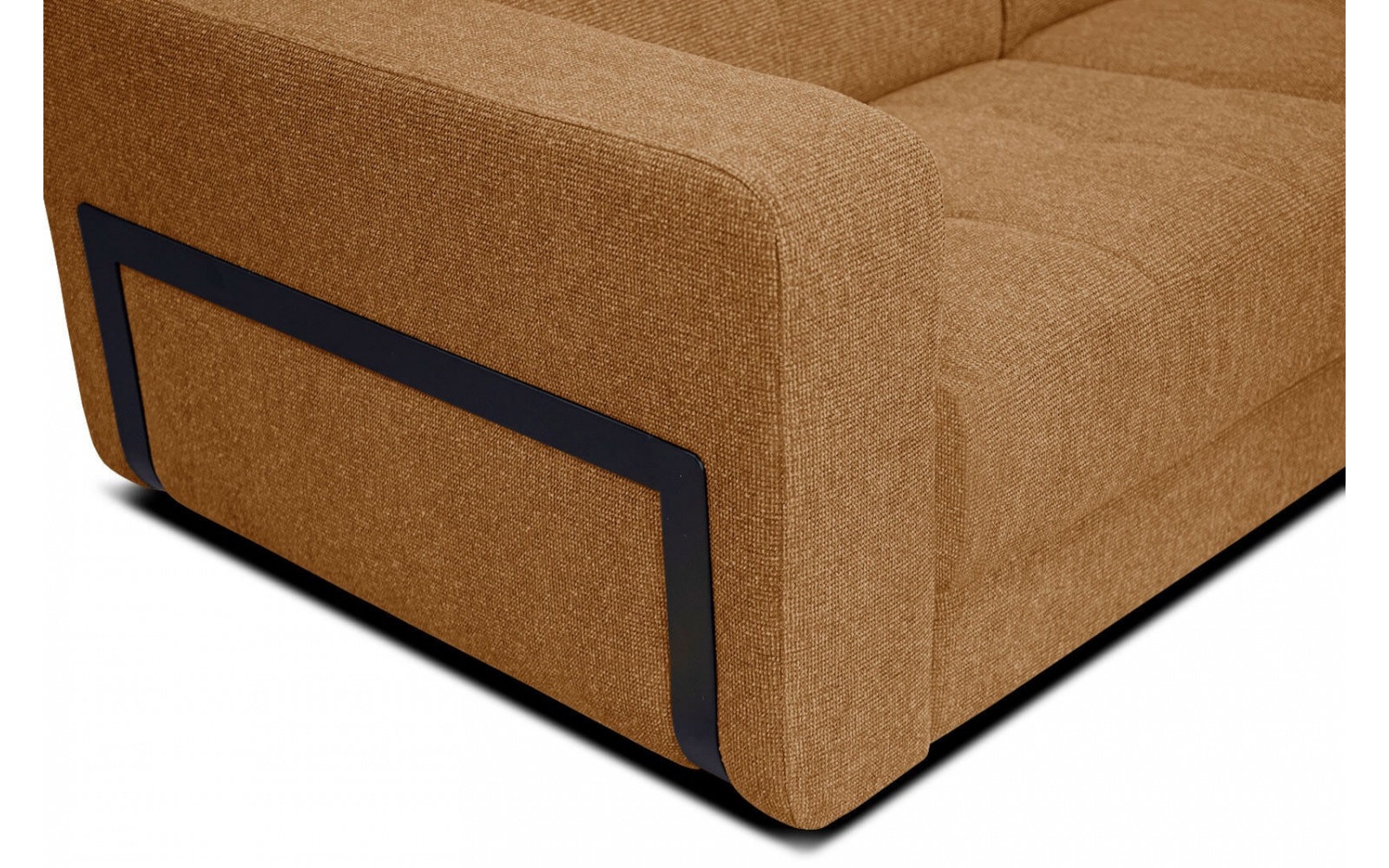 Ecksofa rechts mit verstellbaren Kopfstützen 5-Sitzer BERGO