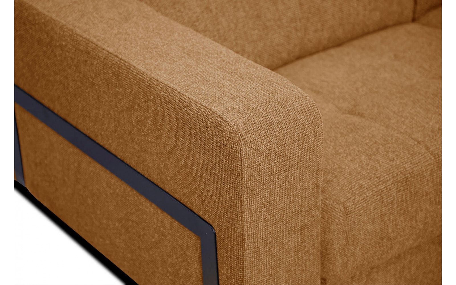 Ecksofa rechts mit verstellbaren Kopfstützen 5-Sitzer BERGO