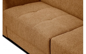 Ecksofa rechts mit verstellbaren Kopfstützen 5-Sitzer BERGO