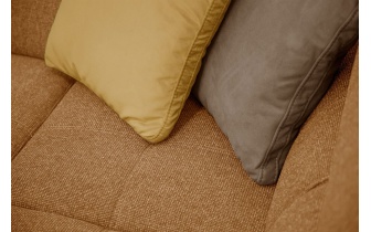 Ecksofa rechts mit verstellbaren Kopfstützen 5-Sitzer BERGO