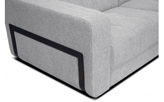 Ecksofa rechts mit verstellbaren Kopfstützen 5-Sitzer BERGO