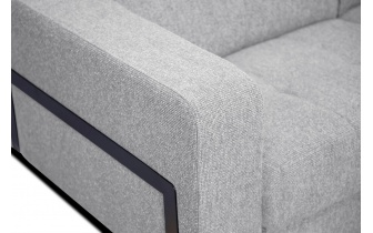 Ecksofa rechts mit verstellbaren Kopfstützen 5-Sitzer BERGO