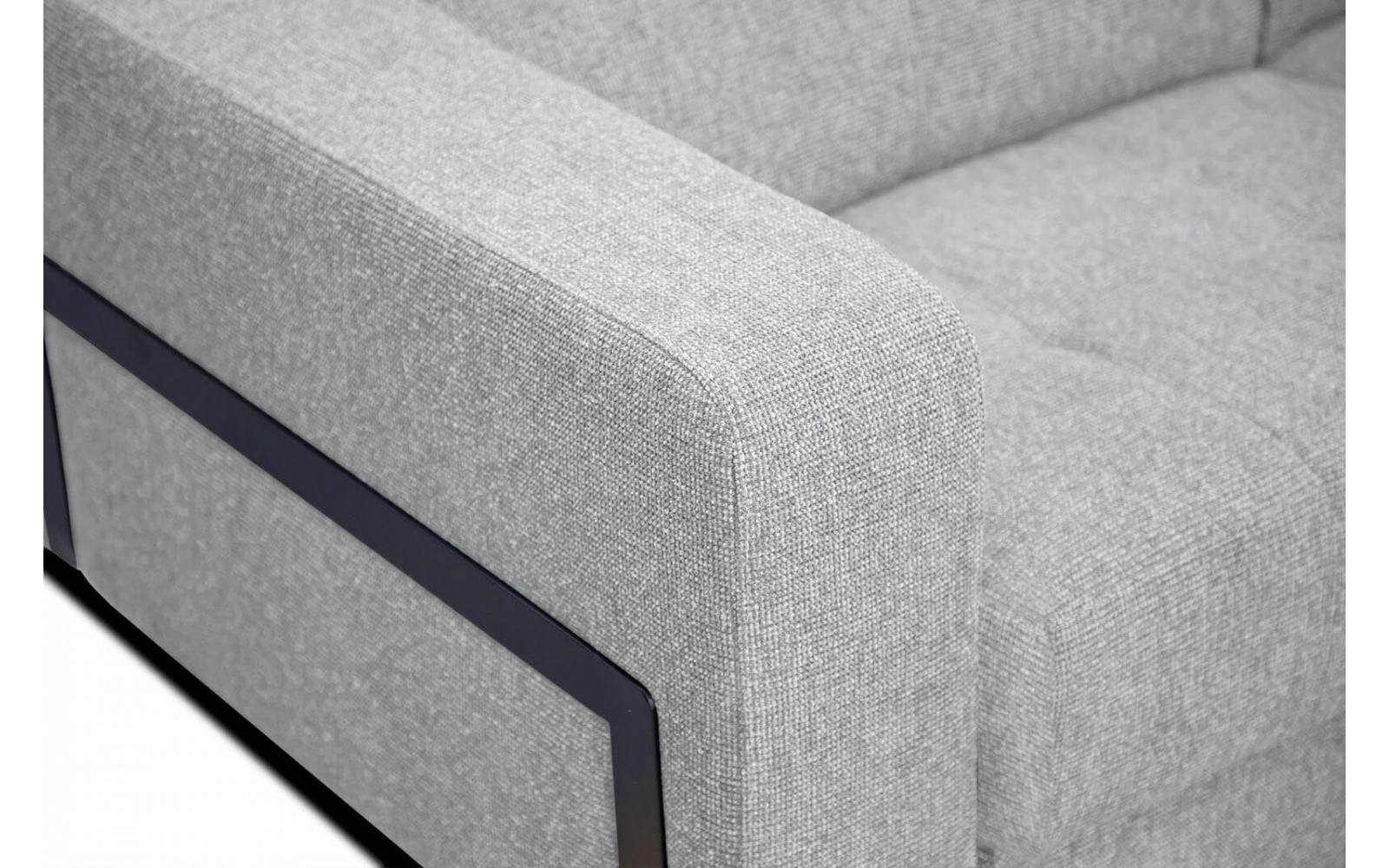 Ecksofa rechts mit verstellbaren Kopfstützen 5-Sitzer BERGO