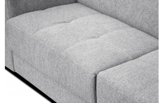 Ecksofa rechts mit verstellbaren Kopfstützen 5-Sitzer BERGO